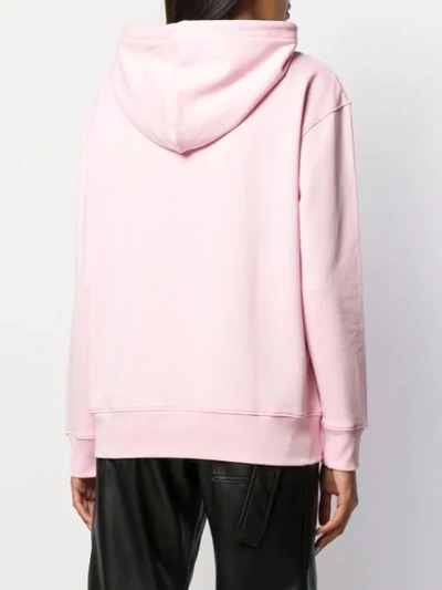 Shop Calvin Klein Printed Logo Hoodie In Pink