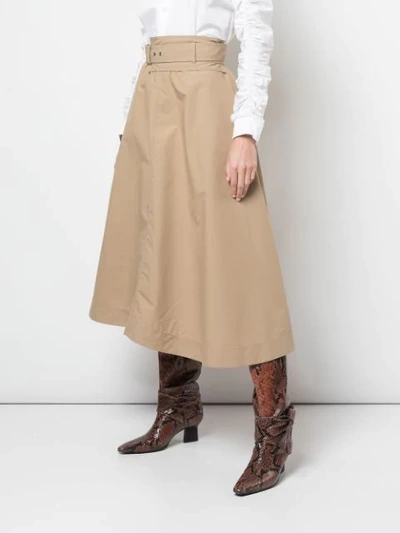Shop 3.1 Phillip Lim / フィリップ リム High Waisted Skirt In Brown