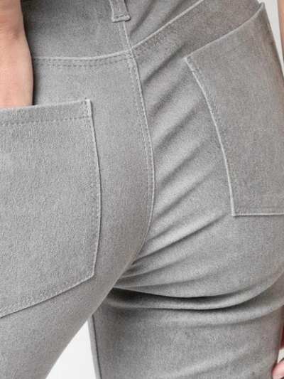 Shop Rta Madrid Skinny Trousers In Grey