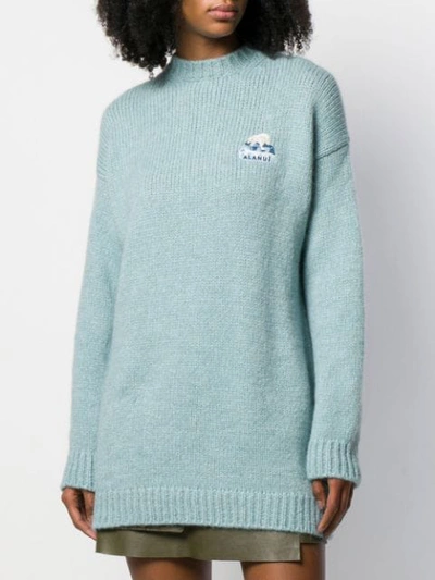 Shop Alanui Stay Cool Jumper In Blue