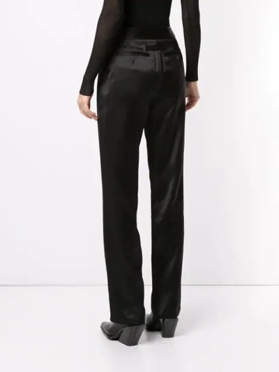 Shop Alyx Satin Finish Suit Trousers In Black