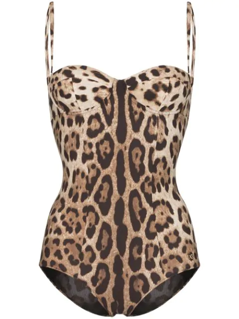 dolce gabbana leopard swimsuit