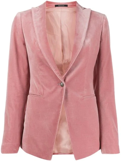 Shop Tagliatore Gilda Single-breasted Blazer In Pink