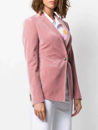 Shop Tagliatore Gilda Single-breasted Blazer In Pink