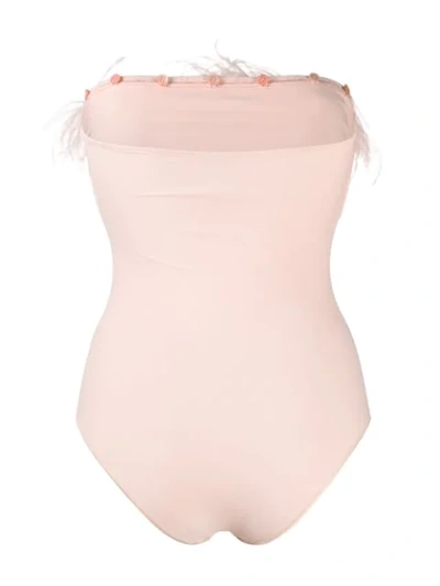 Shop Oseree Plumage One-piece In Pink