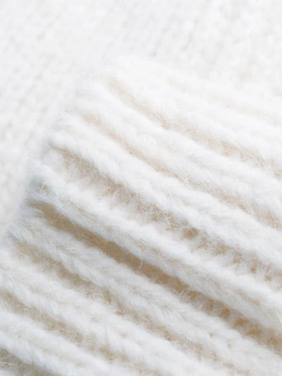 Shop Laneus Ribbed Knit Cardi-coat In White