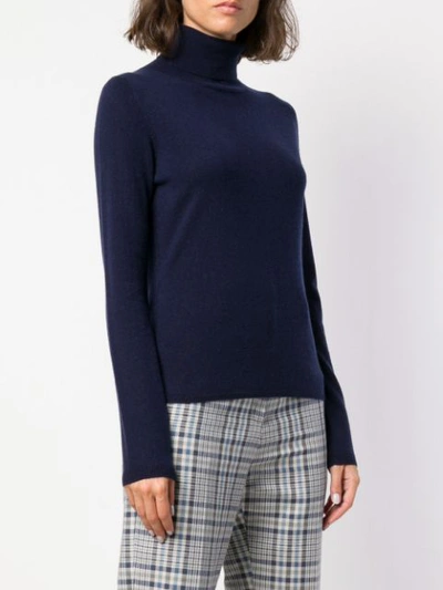 Shop Allude Roll Neck Sweater - Blue
