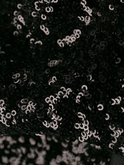Shop Saint Laurent Sequinned Dress In Black