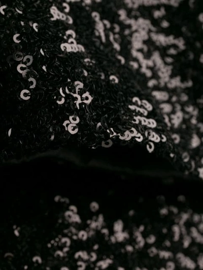 Shop Saint Laurent Sequinned Dress In Black