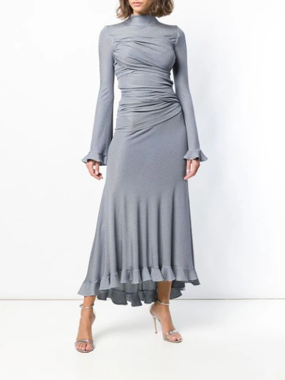 Shop Maria Lucia Hohan Clarina Dress - Metallic