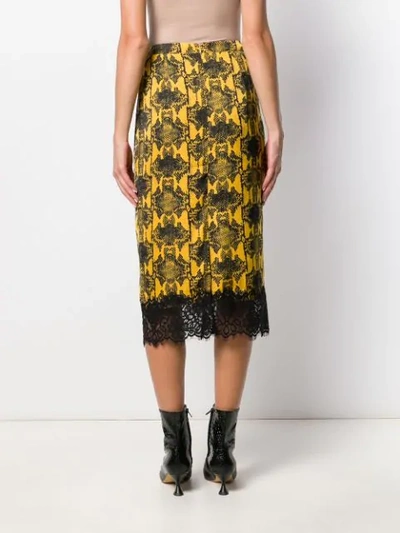 Shop Essentiel Antwerp Lace Hem Midi Skirt In T4ng