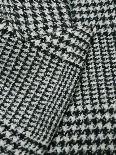 Shop Ermanno Scervino Slim-fit Houndstooth Blazer In G3500 Black White