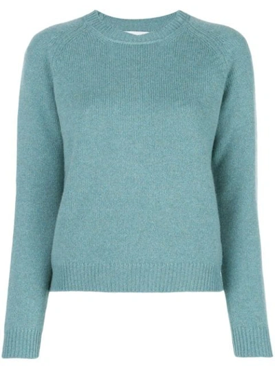Shop Alexandra Golovanoff Knitted Sweatshirt In Green