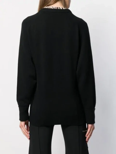 Shop Chloé Knitted Sweatshirt In Black