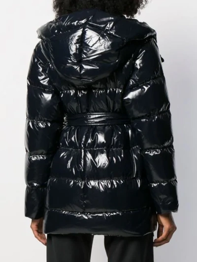 Shop Bacon Hooded Padded Jacket In Black
