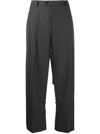 MAISON MARGIELA CUT-OUT TAILORED TROUSERS 