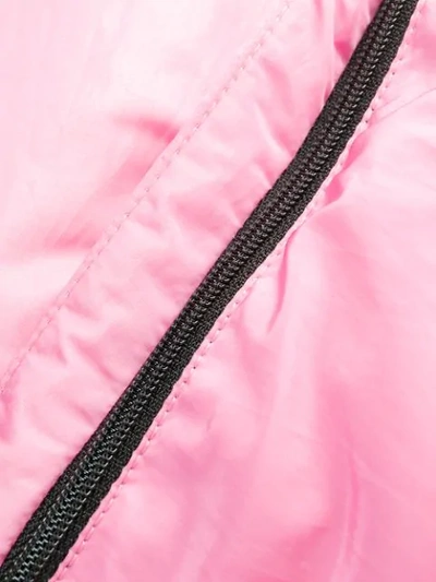 Shop Msgm Oversized Puffer Jacket In Pink