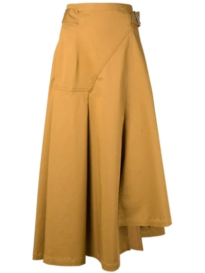 Shop 3.1 Phillip Lim Belted Skirt In Yellow