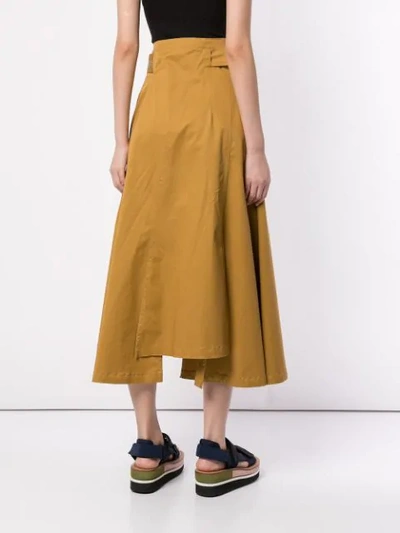 Shop 3.1 Phillip Lim Belted Skirt In Yellow