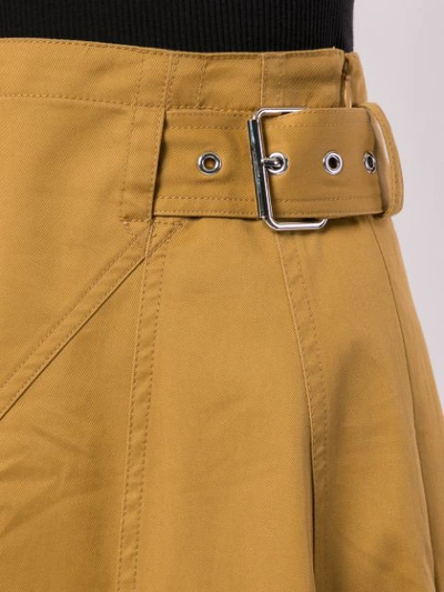 Shop 3.1 Phillip Lim Belted Skirt In Yellow