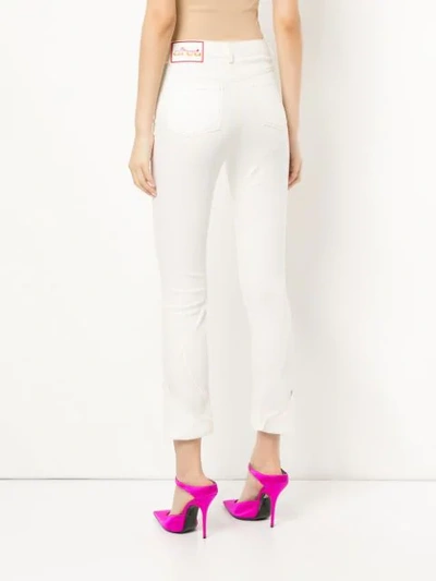 Shop Area Slim Fit Skinny Jeans In White