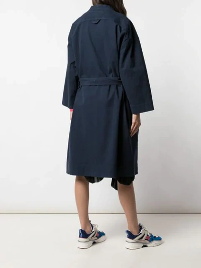 Shop Henrik Vibskov Kerry Single-breasted Coat In Blue