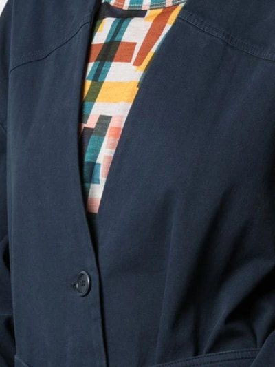 Shop Henrik Vibskov Kerry Single-breasted Coat In Blue