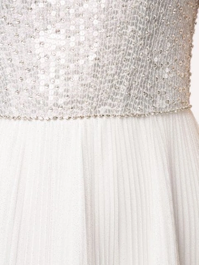 Shop Jenny Packham Embellished Evening Dress In White