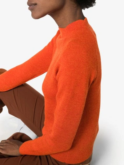 Shop Carcel Knitted Jumper In Orange