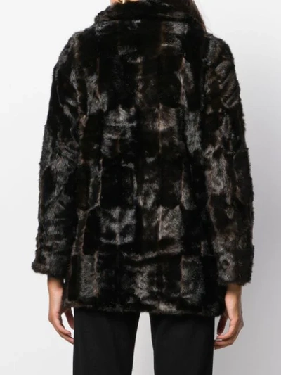 Shop Apparis Oversized Faux-fur Coat In Brown