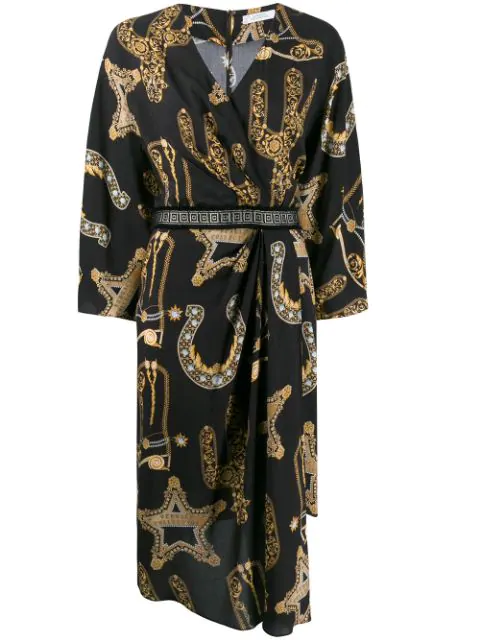 versace wrap dress