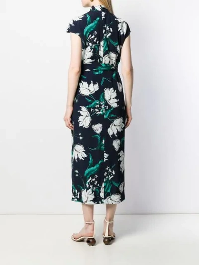 Shop Erdem Finn Dress In Blue