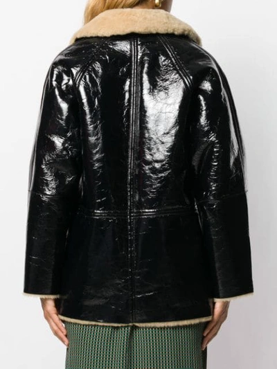 Kassl Reversible Oversized Coat In Black