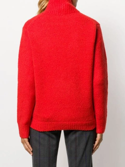 Shop Acne Studios Ribbed High In Red