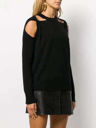 Shop Nude Cut-out Crew.neck Jumper In Black