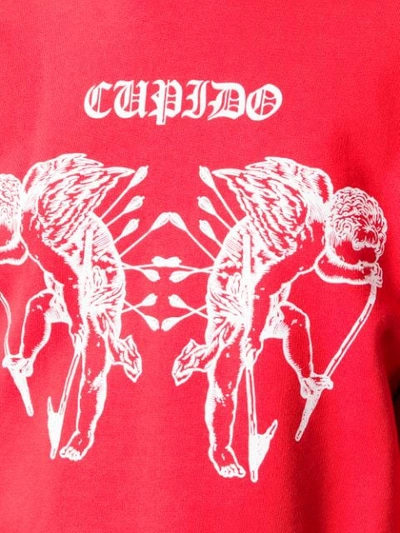Shop Marcelo Burlon County Of Milan Tattoo Print Sweatshirt - Red