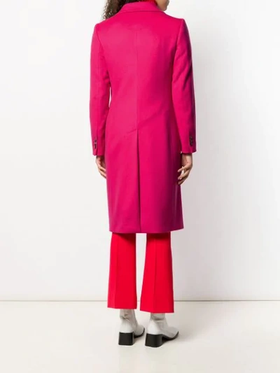 Shop Alberto Biani Single Breasted Coat In Pink