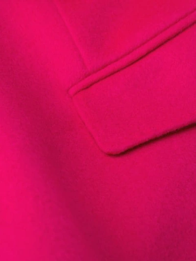 Shop Alberto Biani Single Breasted Coat In Pink