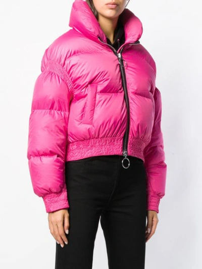 Shop Ienki Ienki Cropped Puffer Jacket In Pink