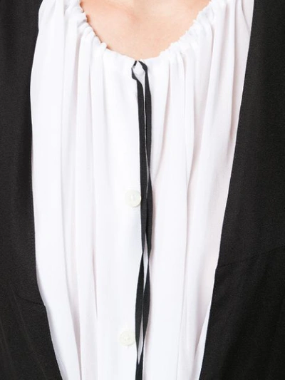 Shop Ann Demeulemeester Tie Waist Shirt Dress In Black
