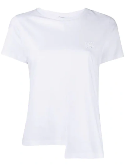 LOEWE ASYMMETRIC HEM T-SHIRT - 白色