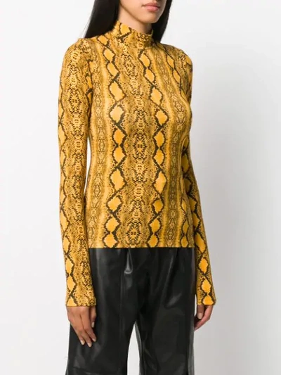 SNAKESKIN PRINT SWEATSHIRT