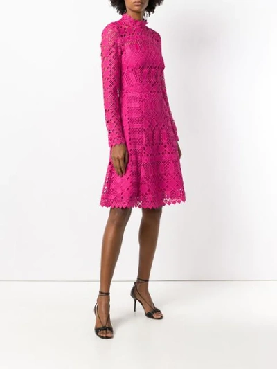 Shop Temperley London Amelia Lace Dress In Pink