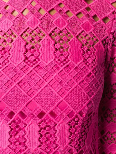 Shop Temperley London Amelia Lace Dress In Pink