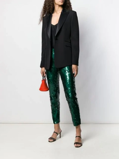 P.a.r.o.s.h Sequin Embellished Trousers In Green