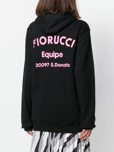 Shop Fiorucci Equipe Hoodie In Black