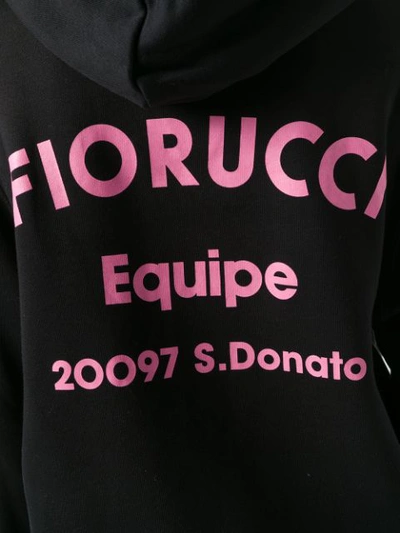 Shop Fiorucci Equipe Hoodie In Black