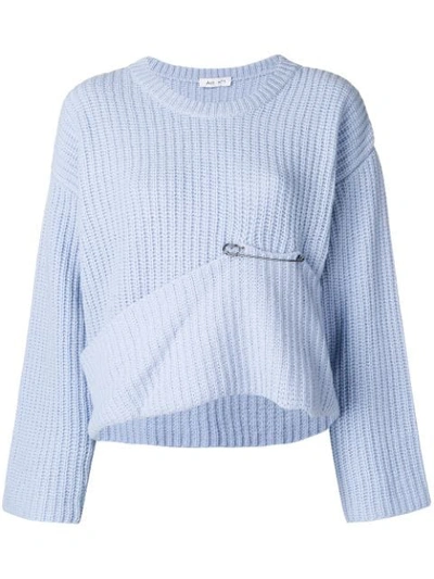 Shop Act N°1 Asymmetric Sweater - Blue