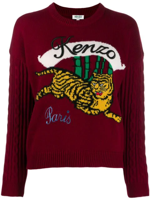 kenzo tiger logo sweatshirt
