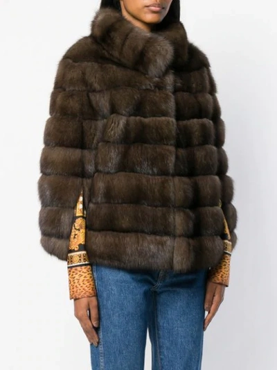 Shop Liska Romea Fur Jacket In Natur